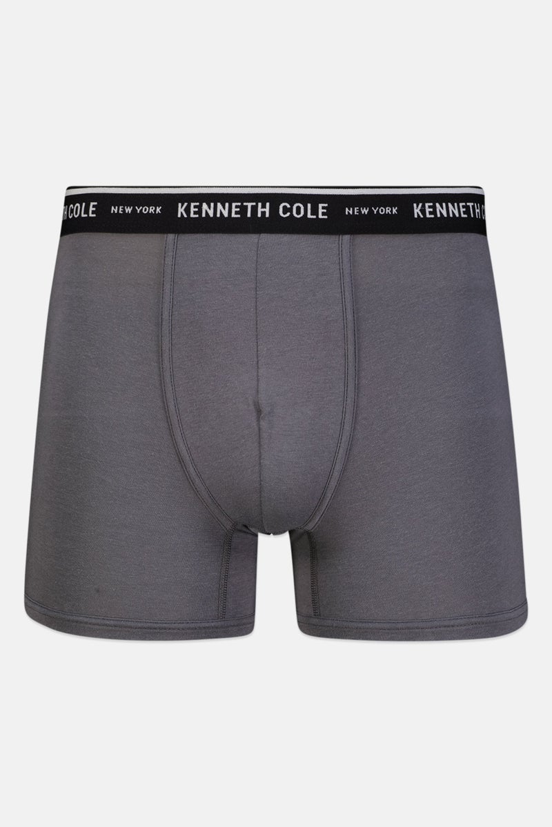 Kenneth Cole Men 2 Pack Brand Logo Trunks, Multicolor - Image 4